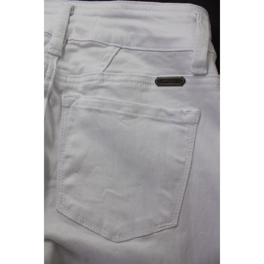 NEW KanCan Destroyed White Stretch Skinny Jeans 24 / 0 - Picture 11 of 12